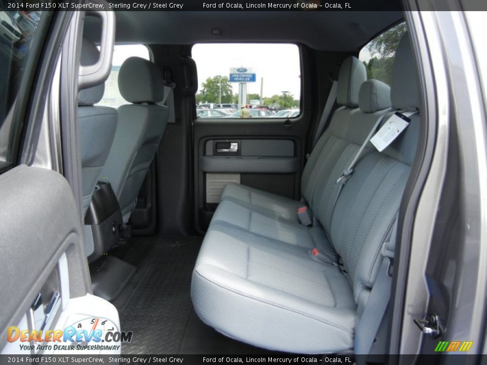 Rear Seat of 2014 Ford F150 XLT SuperCrew Photo #7