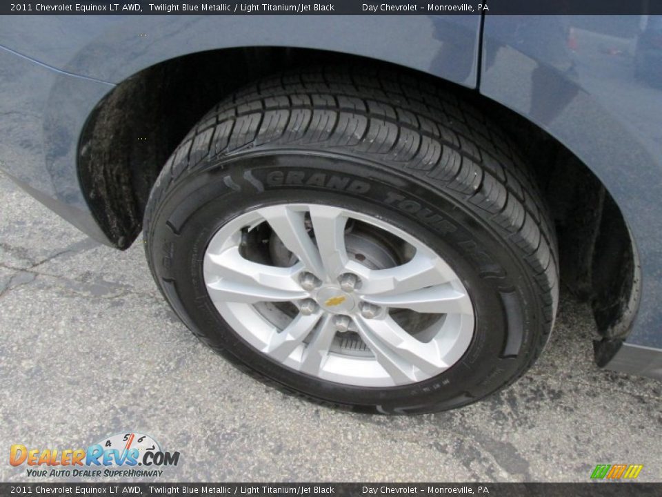 2011 Chevrolet Equinox LT AWD Twilight Blue Metallic / Light Titanium/Jet Black Photo #3