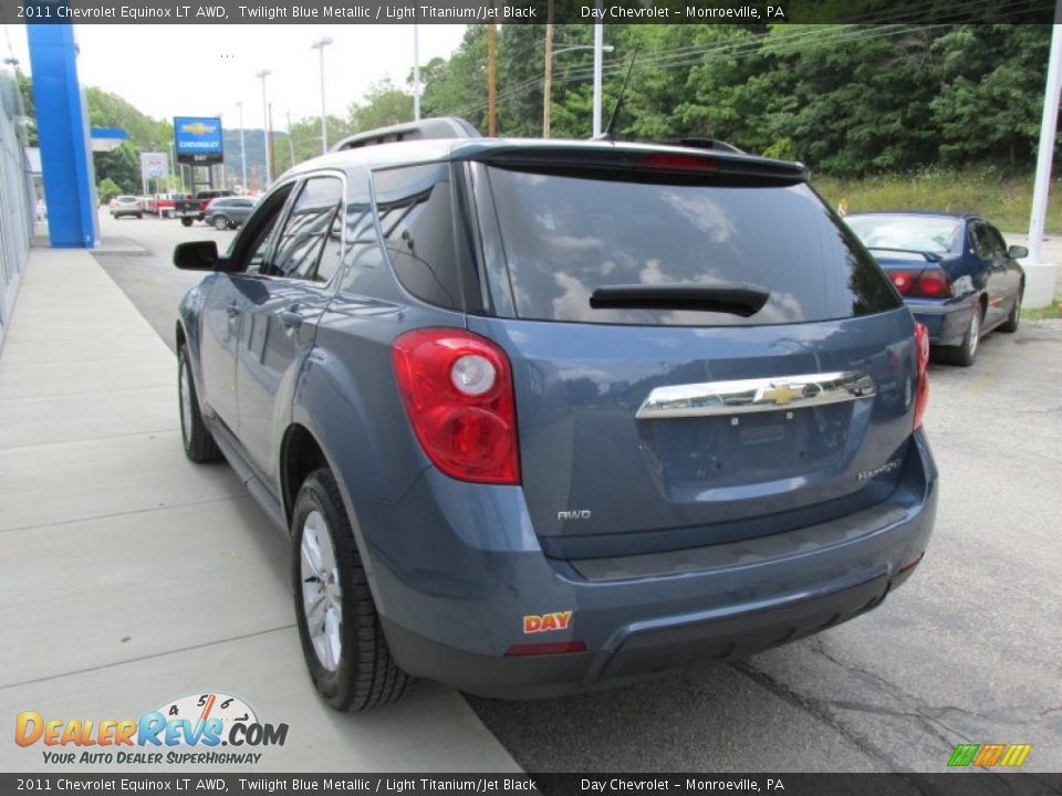 2011 Chevrolet Equinox LT AWD Twilight Blue Metallic / Light Titanium/Jet Black Photo #6