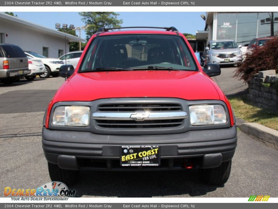 2004 Chevrolet Tracker ZR2 4WD Wildfire Red / Medium Gray Photo #7