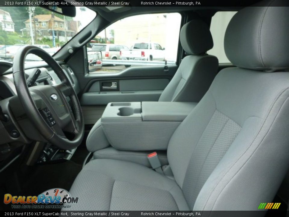 2013 Ford F150 XLT SuperCab 4x4 Sterling Gray Metallic / Steel Gray Photo #2