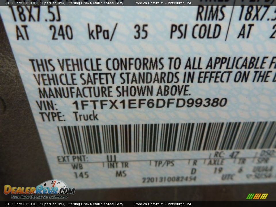 2013 Ford F150 XLT SuperCab 4x4 Sterling Gray Metallic / Steel Gray Photo #3