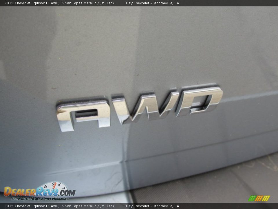 2015 Chevrolet Equinox LS AWD Silver Topaz Metallic / Jet Black Photo #7