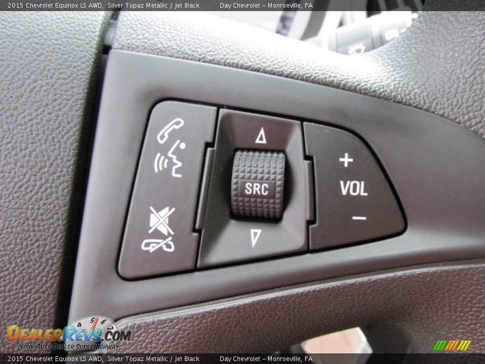 2015 Chevrolet Equinox LS AWD Silver Topaz Metallic / Jet Black Photo #18