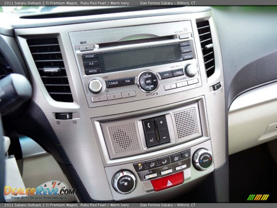 Controls of 2011 Subaru Outback 2.5i Premium Wagon Photo #14