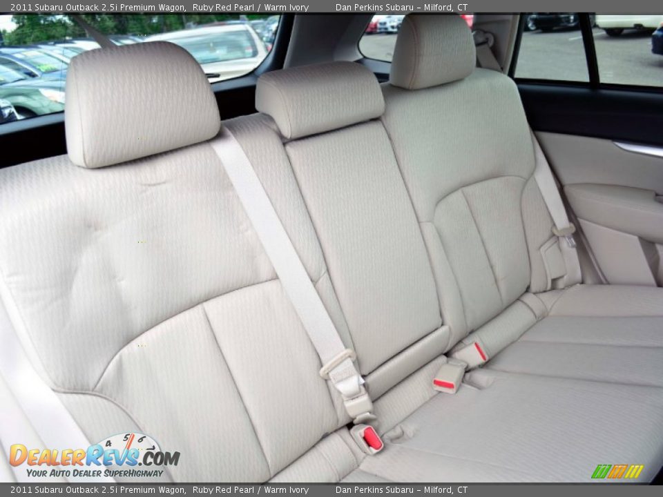 Rear Seat of 2011 Subaru Outback 2.5i Premium Wagon Photo #16