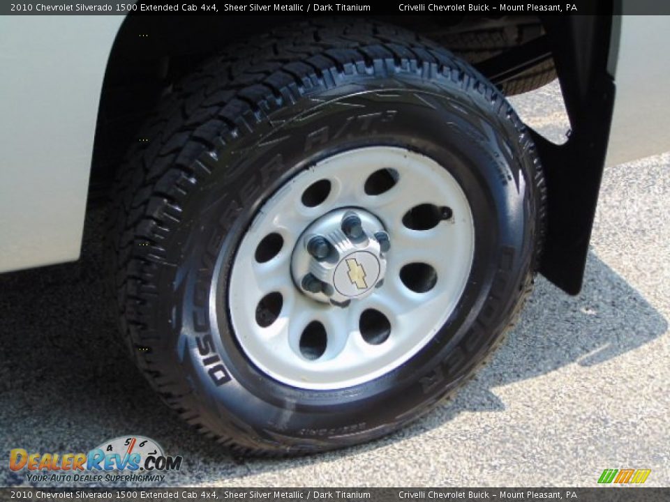 2010 Chevrolet Silverado 1500 Extended Cab 4x4 Sheer Silver Metallic / Dark Titanium Photo #3