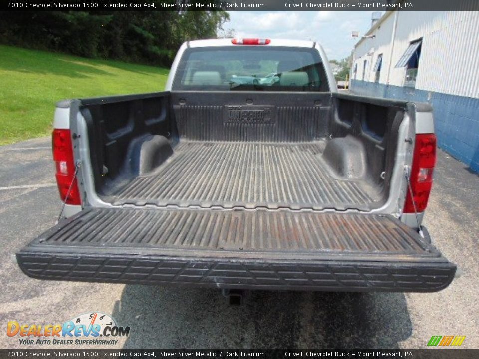 2010 Chevrolet Silverado 1500 Extended Cab 4x4 Sheer Silver Metallic / Dark Titanium Photo #7