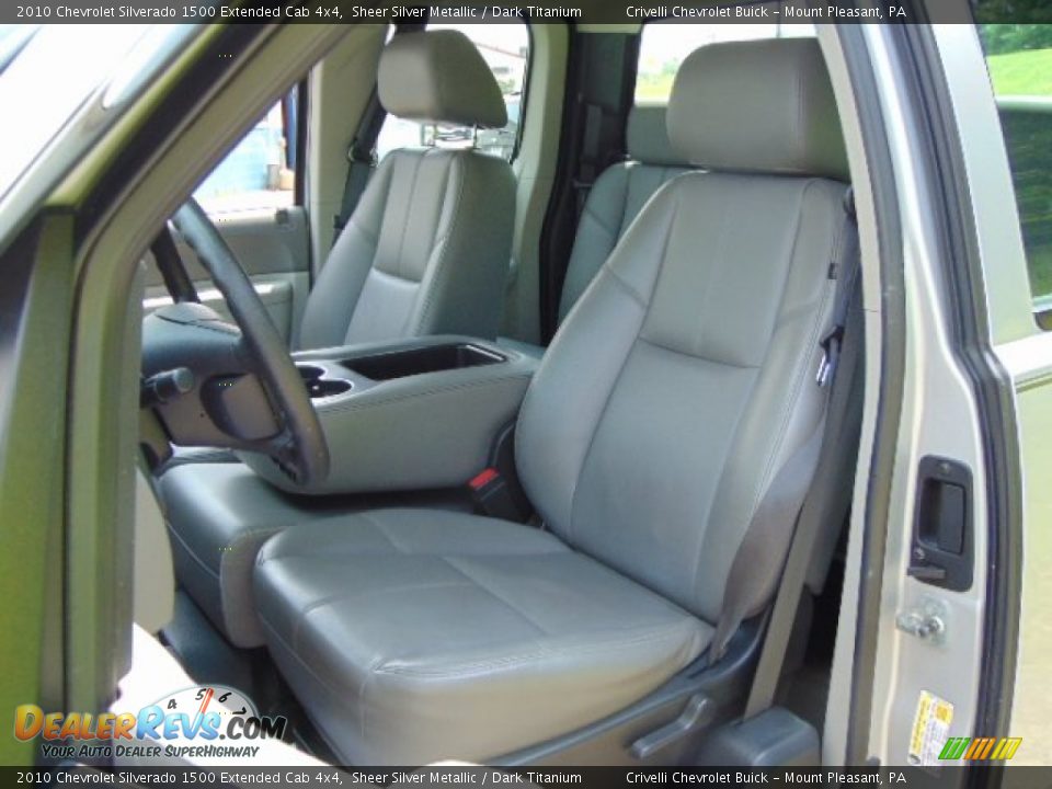 2010 Chevrolet Silverado 1500 Extended Cab 4x4 Sheer Silver Metallic / Dark Titanium Photo #16