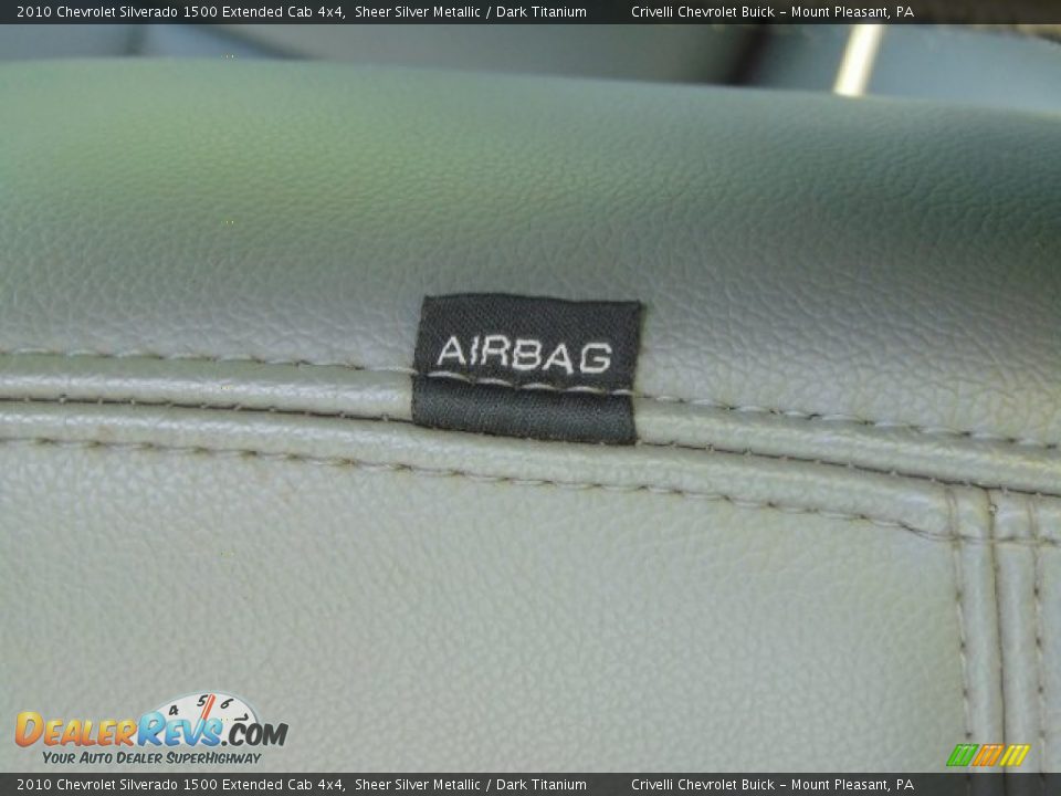 2010 Chevrolet Silverado 1500 Extended Cab 4x4 Sheer Silver Metallic / Dark Titanium Photo #21