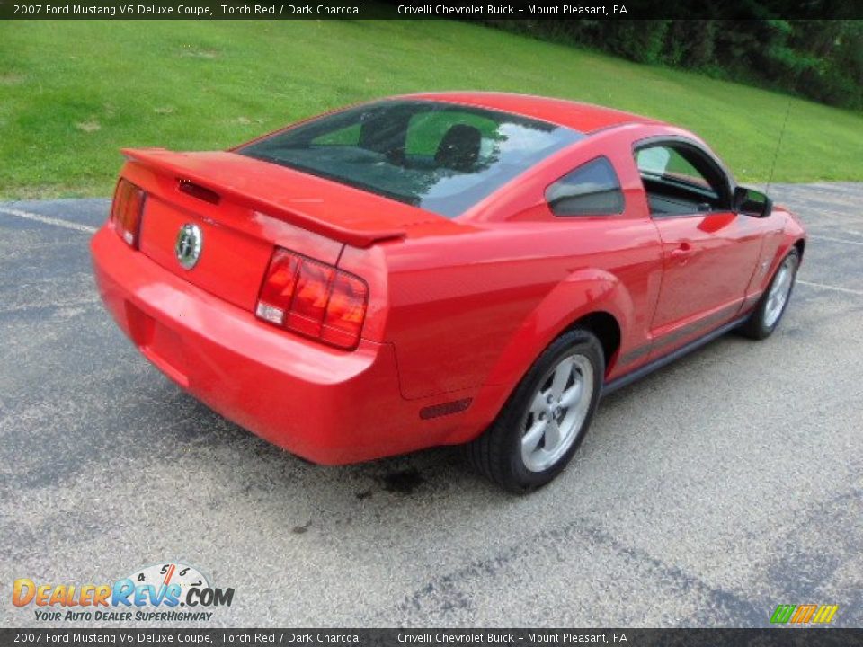 2007 Ford Mustang V6 Deluxe Coupe Torch Red / Dark Charcoal Photo #8