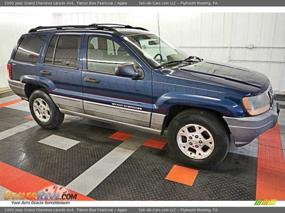 2000 Jeep Grand Cherokee Laredo 4x4 Patriot Blue Pearlcoat / Agate Photo #4