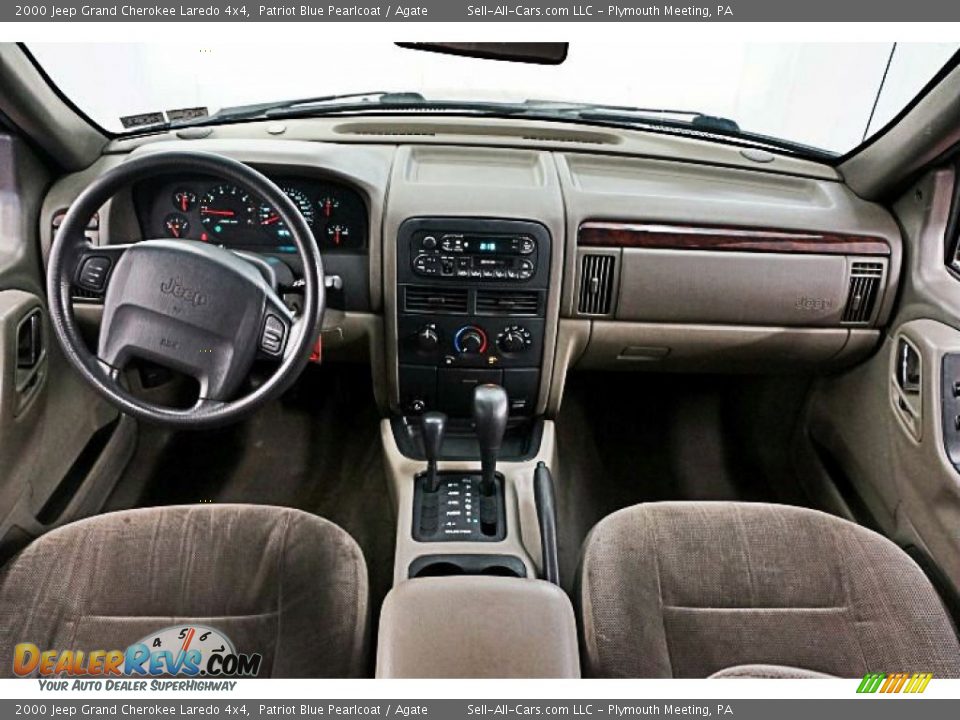 2000 Jeep Grand Cherokee Laredo 4x4 Patriot Blue Pearlcoat / Agate Photo #8