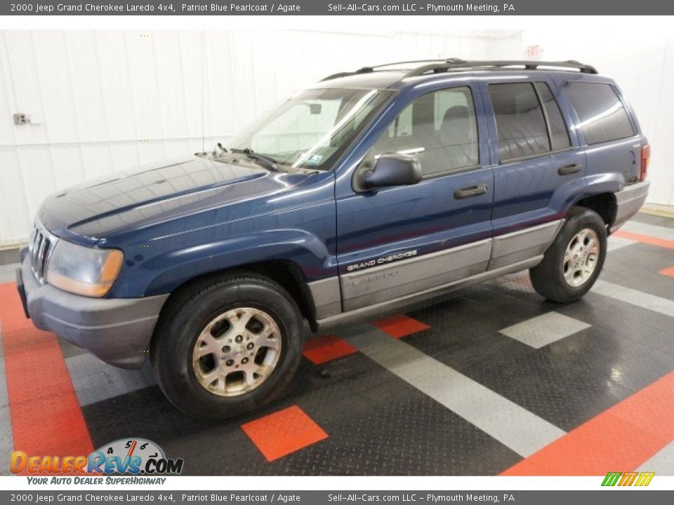 2000 Jeep Grand Cherokee Laredo 4x4 Patriot Blue Pearlcoat / Agate Photo #10