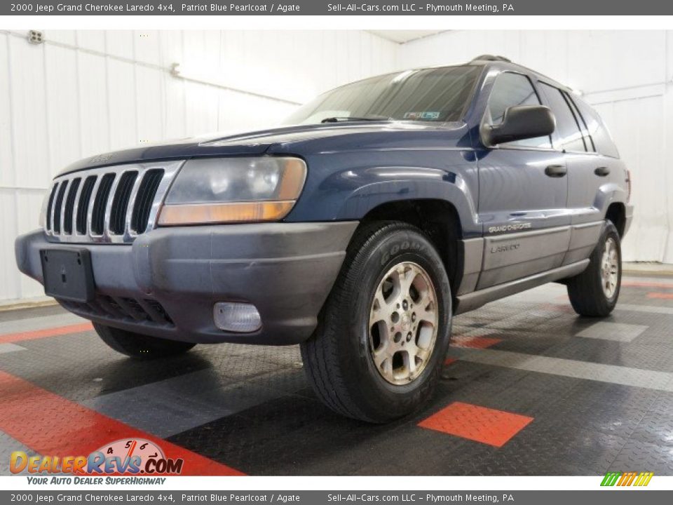 2000 Jeep Grand Cherokee Laredo 4x4 Patriot Blue Pearlcoat / Agate Photo #11