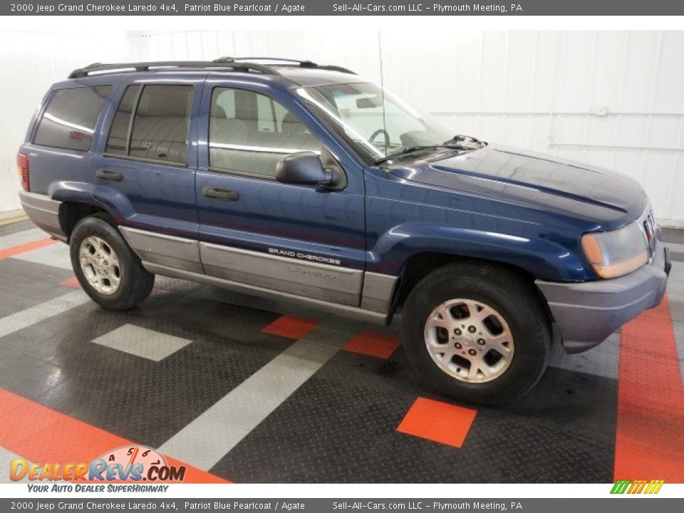 2000 Jeep Grand Cherokee Laredo 4x4 Patriot Blue Pearlcoat / Agate Photo #14