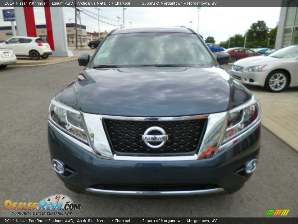 2014 Nissan Pathfinder Platinum AWD Arctic Blue Metallic / Charcoal Photo #2