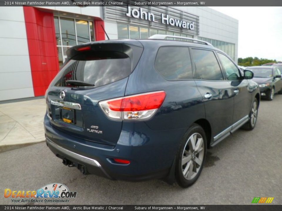 2014 Nissan Pathfinder Platinum AWD Arctic Blue Metallic / Charcoal Photo #5