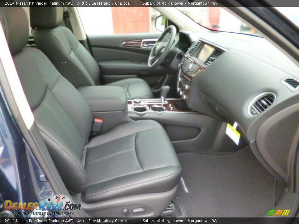 2014 Nissan Pathfinder Platinum AWD Arctic Blue Metallic / Charcoal Photo #7