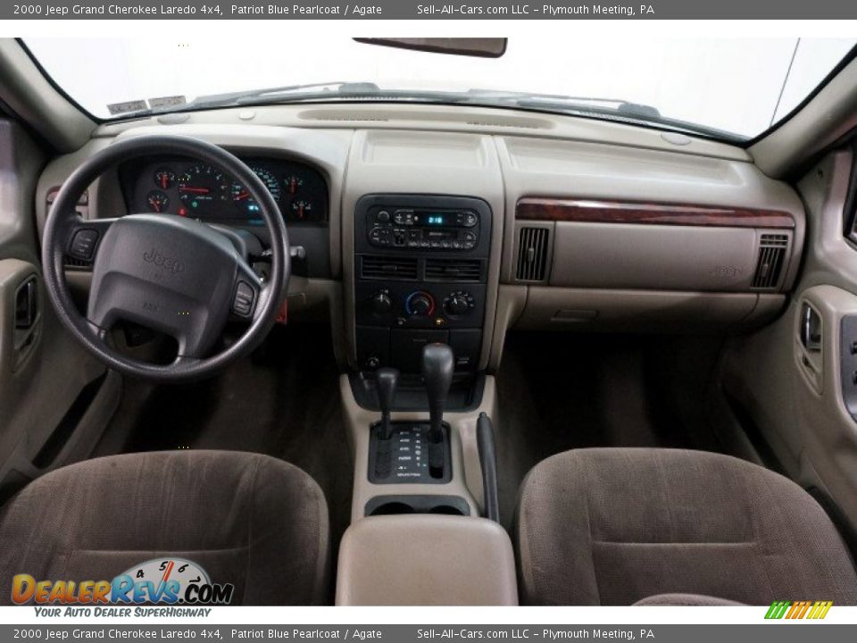 2000 Jeep Grand Cherokee Laredo 4x4 Patriot Blue Pearlcoat / Agate Photo #28