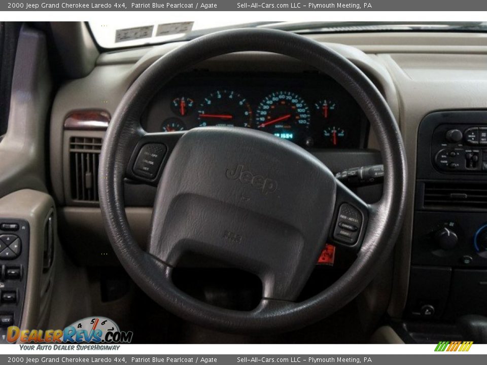 2000 Jeep Grand Cherokee Laredo 4x4 Patriot Blue Pearlcoat / Agate Photo #29