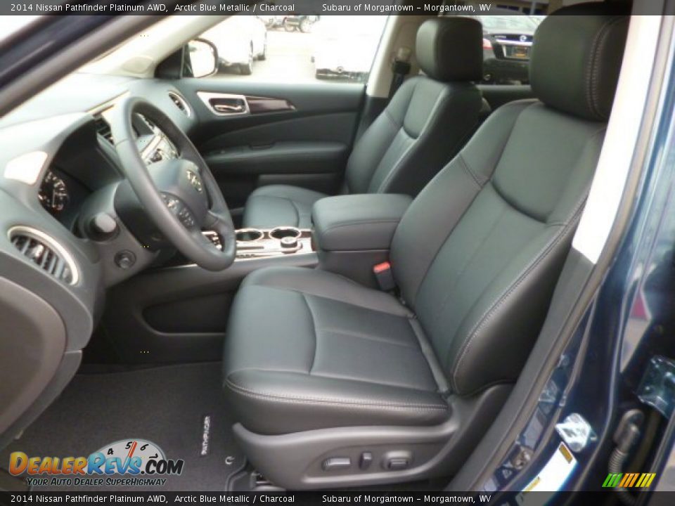 2014 Nissan Pathfinder Platinum AWD Arctic Blue Metallic / Charcoal Photo #14