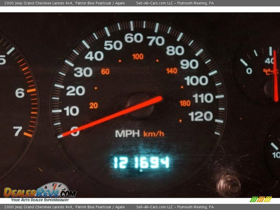 2000 Jeep Grand Cherokee Laredo 4x4 Patriot Blue Pearlcoat / Agate Photo #33