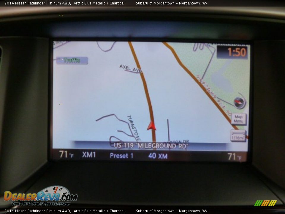 2014 Nissan Pathfinder Platinum AWD Arctic Blue Metallic / Charcoal Photo #17
