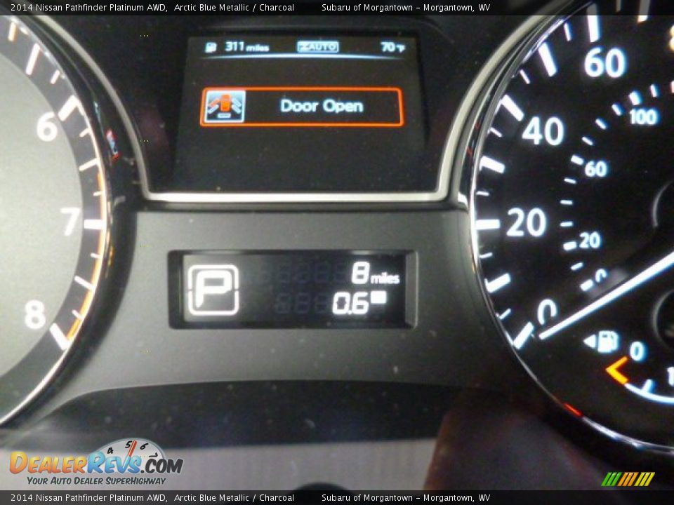 2014 Nissan Pathfinder Platinum AWD Arctic Blue Metallic / Charcoal Photo #20