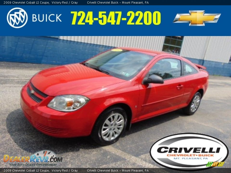 2009 Chevrolet Cobalt LS Coupe Victory Red / Gray Photo #1