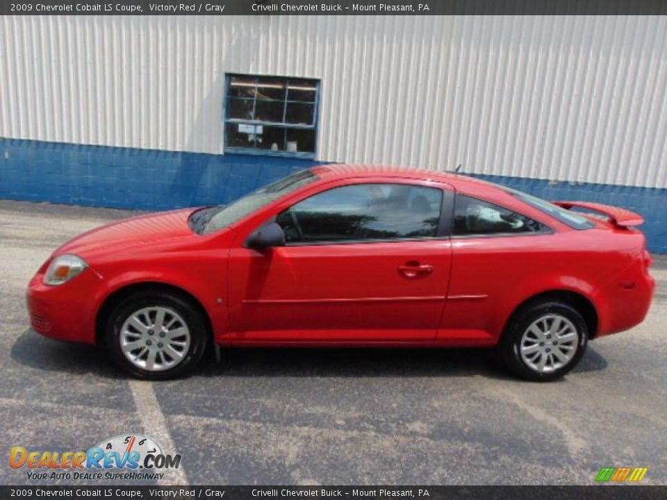 2009 Chevrolet Cobalt LS Coupe Victory Red / Gray Photo #2