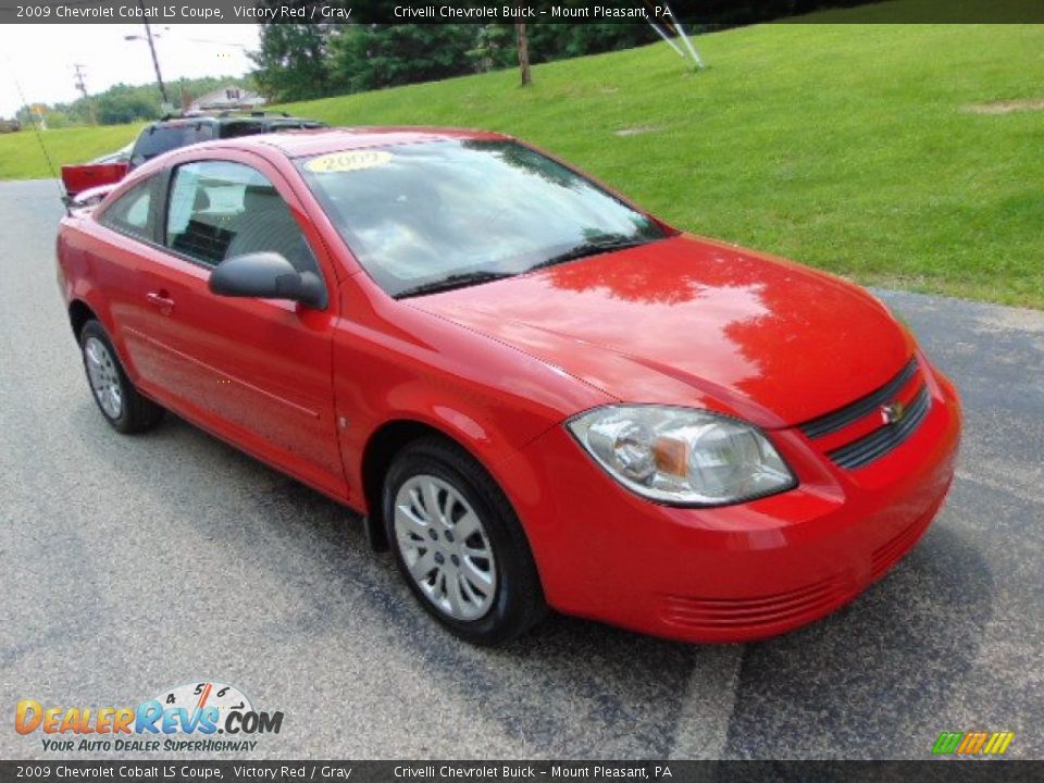 2009 Chevrolet Cobalt LS Coupe Victory Red / Gray Photo #9