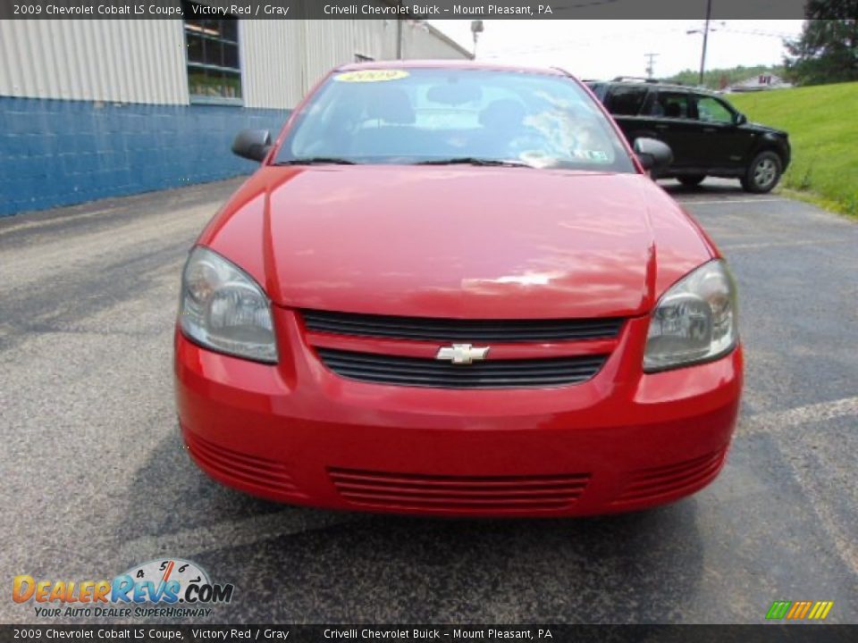 2009 Chevrolet Cobalt LS Coupe Victory Red / Gray Photo #10