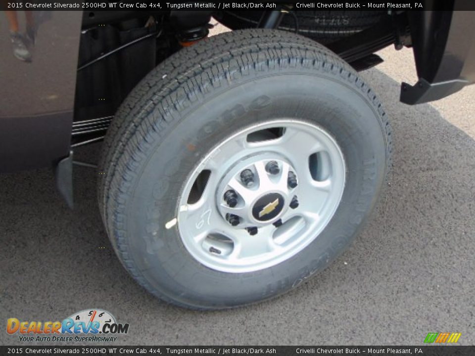 2015 Chevrolet Silverado 2500HD WT Crew Cab 4x4 Tungsten Metallic / Jet Black/Dark Ash Photo #3
