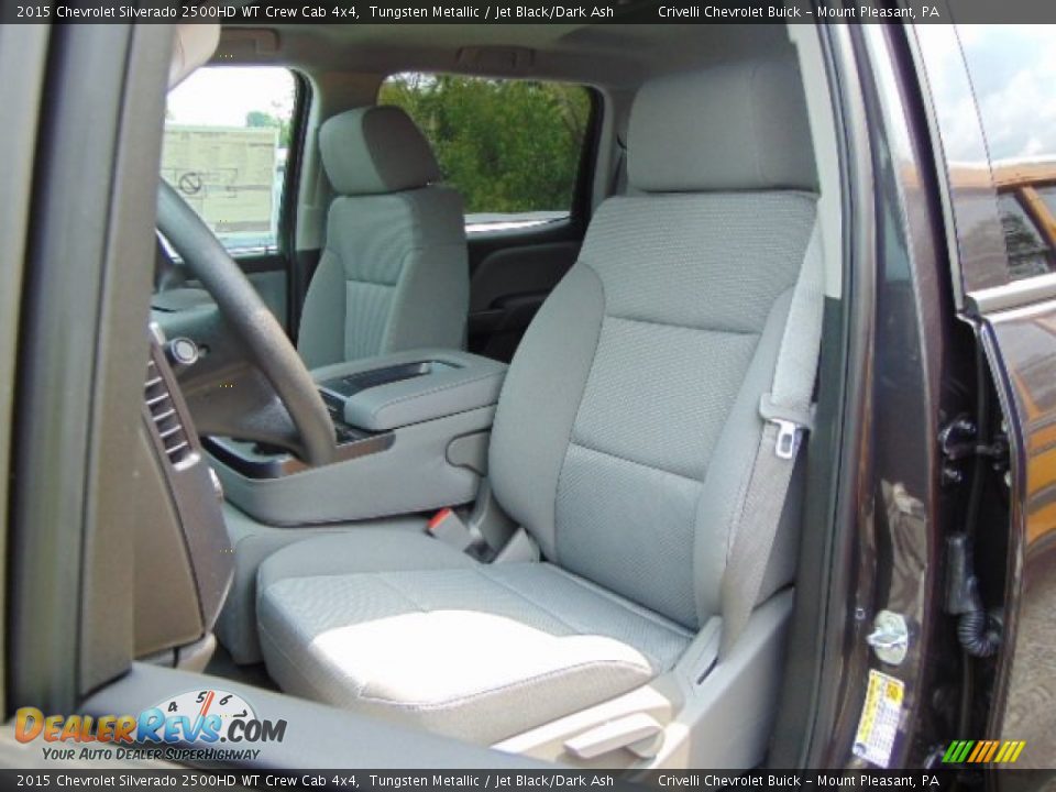 2015 Chevrolet Silverado 2500HD WT Crew Cab 4x4 Tungsten Metallic / Jet Black/Dark Ash Photo #12