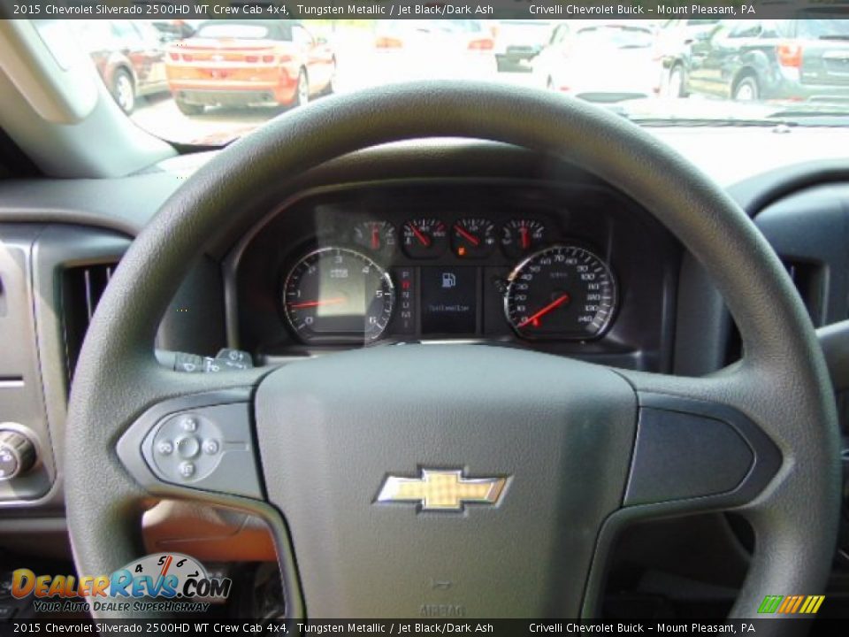2015 Chevrolet Silverado 2500HD WT Crew Cab 4x4 Tungsten Metallic / Jet Black/Dark Ash Photo #18