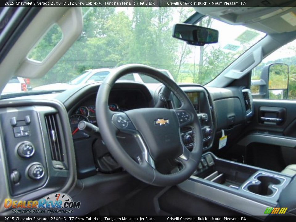 2015 Chevrolet Silverado 2500HD LTZ Crew Cab 4x4 Tungsten Metallic / Jet Black Photo #12