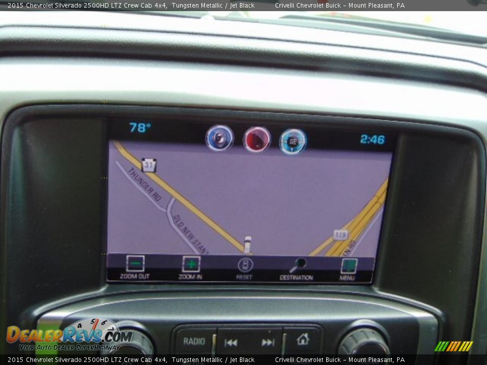 2015 Chevrolet Silverado 2500HD LTZ Crew Cab 4x4 Tungsten Metallic / Jet Black Photo #19