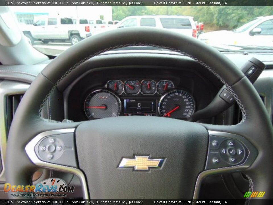 2015 Chevrolet Silverado 2500HD LTZ Crew Cab 4x4 Tungsten Metallic / Jet Black Photo #22