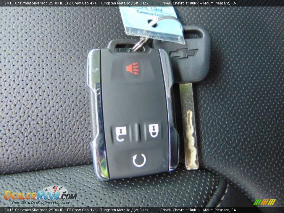 2015 Chevrolet Silverado 2500HD LTZ Crew Cab 4x4 Tungsten Metallic / Jet Black Photo #24