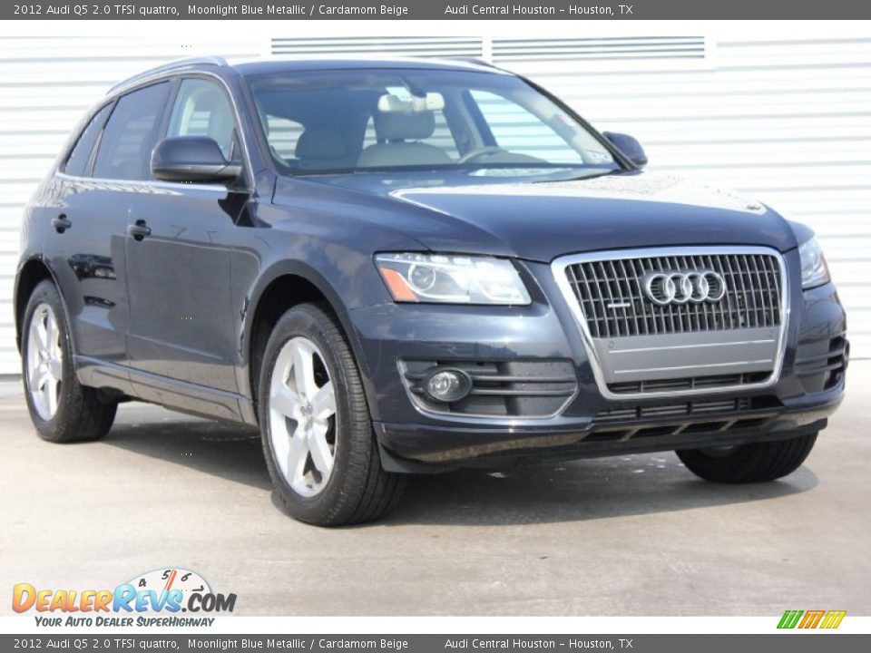 2012 Audi Q5 2.0 TFSI quattro Moonlight Blue Metallic / Cardamom Beige Photo #1