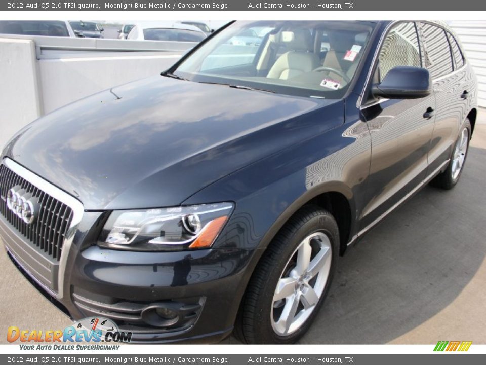2012 Audi Q5 2.0 TFSI quattro Moonlight Blue Metallic / Cardamom Beige Photo #3