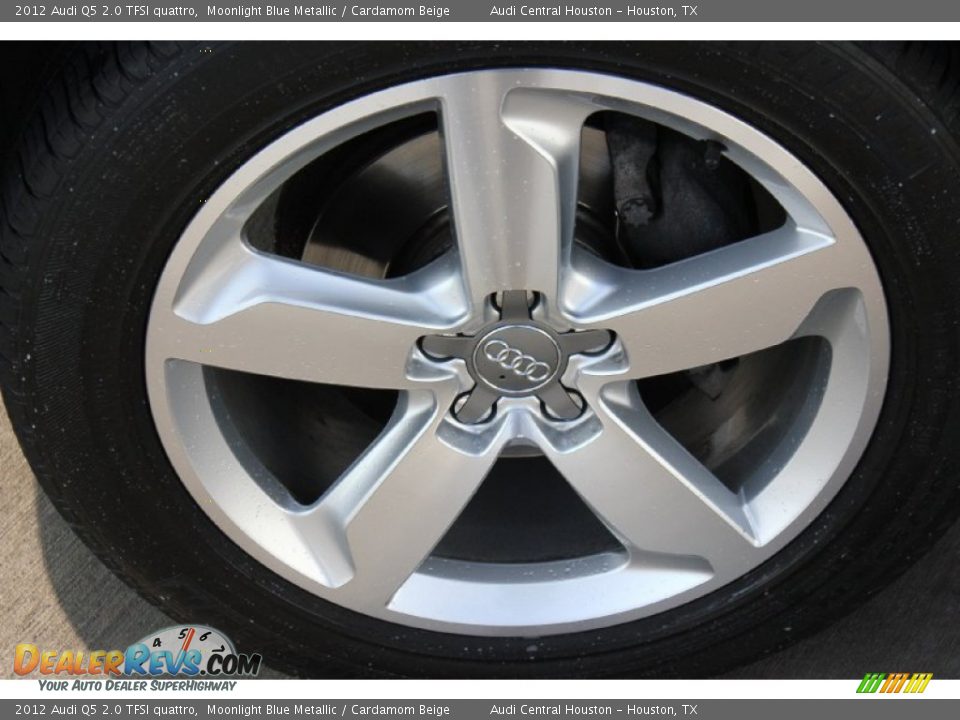 2012 Audi Q5 2.0 TFSI quattro Moonlight Blue Metallic / Cardamom Beige Photo #4