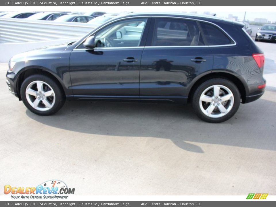 2012 Audi Q5 2.0 TFSI quattro Moonlight Blue Metallic / Cardamom Beige Photo #5