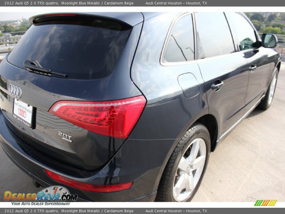 2012 Audi Q5 2.0 TFSI quattro Moonlight Blue Metallic / Cardamom Beige Photo #8