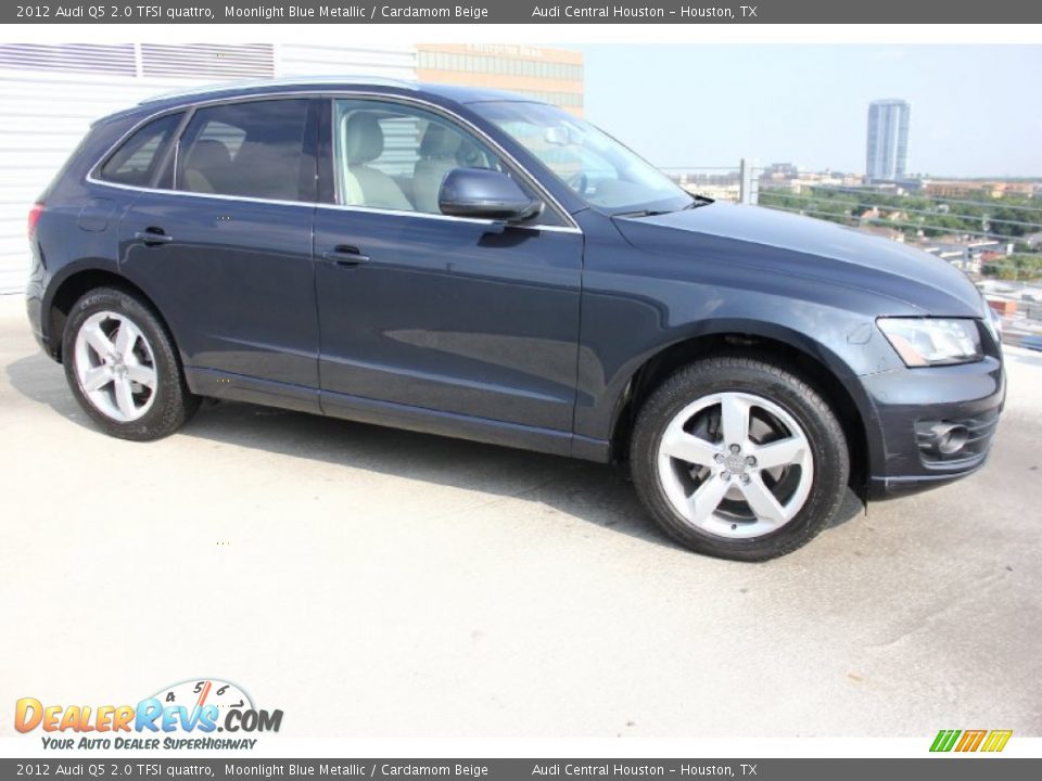 2012 Audi Q5 2.0 TFSI quattro Moonlight Blue Metallic / Cardamom Beige Photo #9