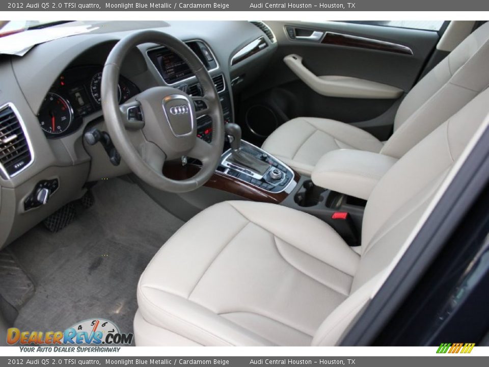 2012 Audi Q5 2.0 TFSI quattro Moonlight Blue Metallic / Cardamom Beige Photo #15
