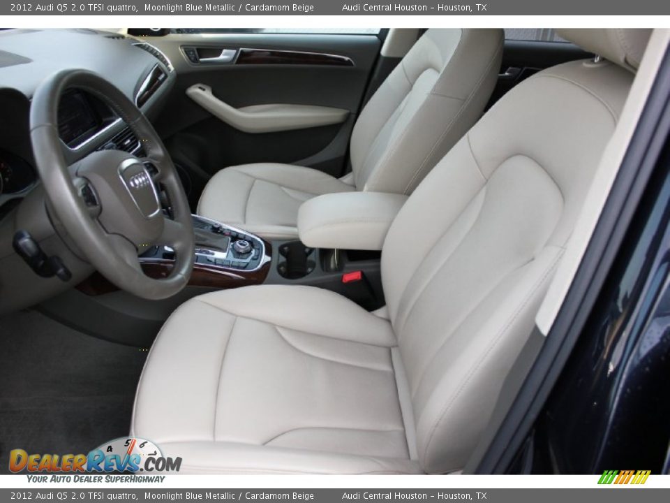 2012 Audi Q5 2.0 TFSI quattro Moonlight Blue Metallic / Cardamom Beige Photo #16