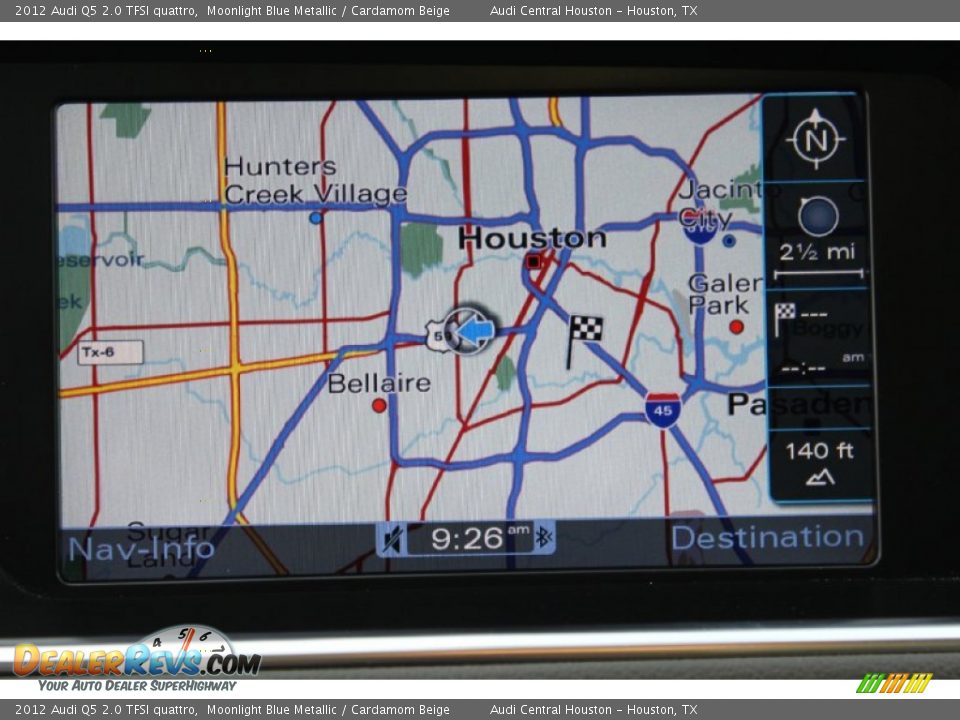 2012 Audi Q5 2.0 TFSI quattro Moonlight Blue Metallic / Cardamom Beige Photo #21