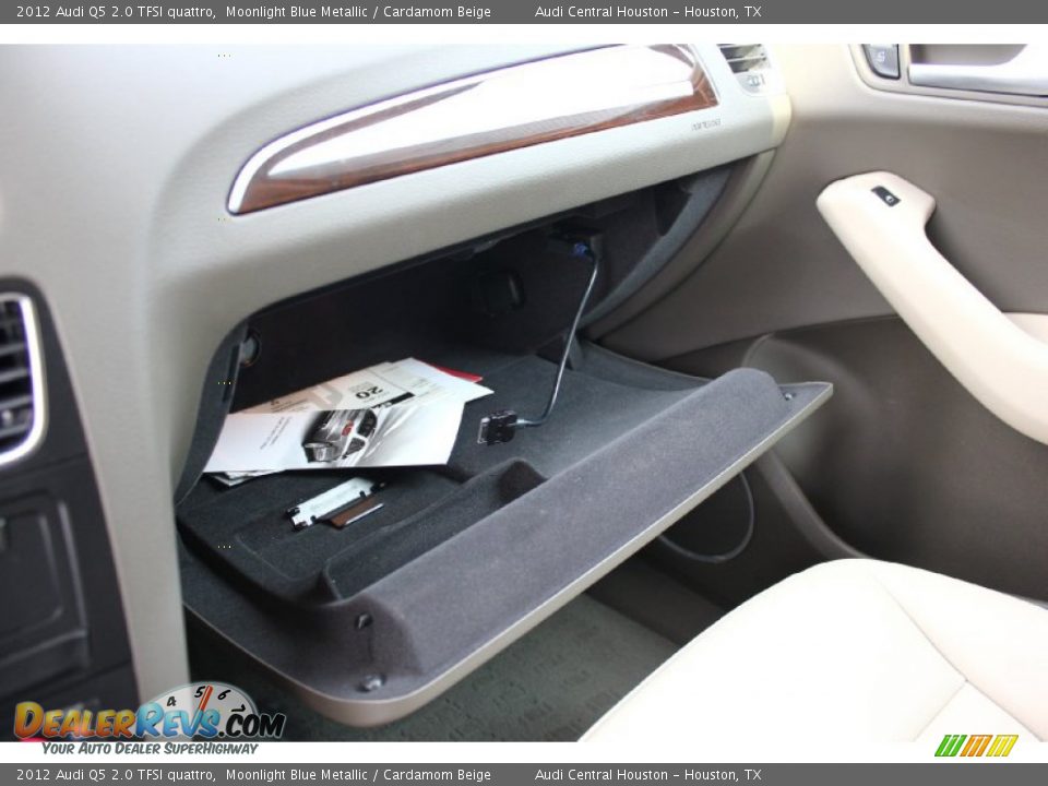 2012 Audi Q5 2.0 TFSI quattro Moonlight Blue Metallic / Cardamom Beige Photo #24